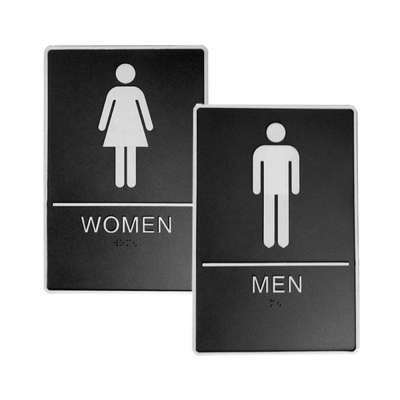 Outdoor Signs Men And Women Restroom Toilet Signage Plate